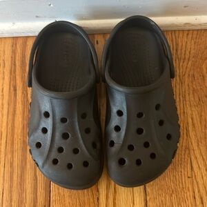 Used boys crocs in black